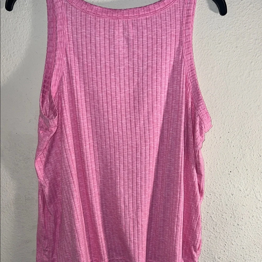 Pink Ribbed Women's Pajama Set - Picture 13 of 13